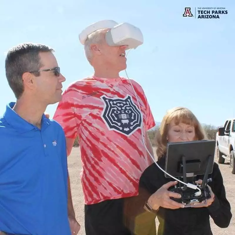 Darling of Darling Geomatics demonstrates high tech drone scanning capabilities