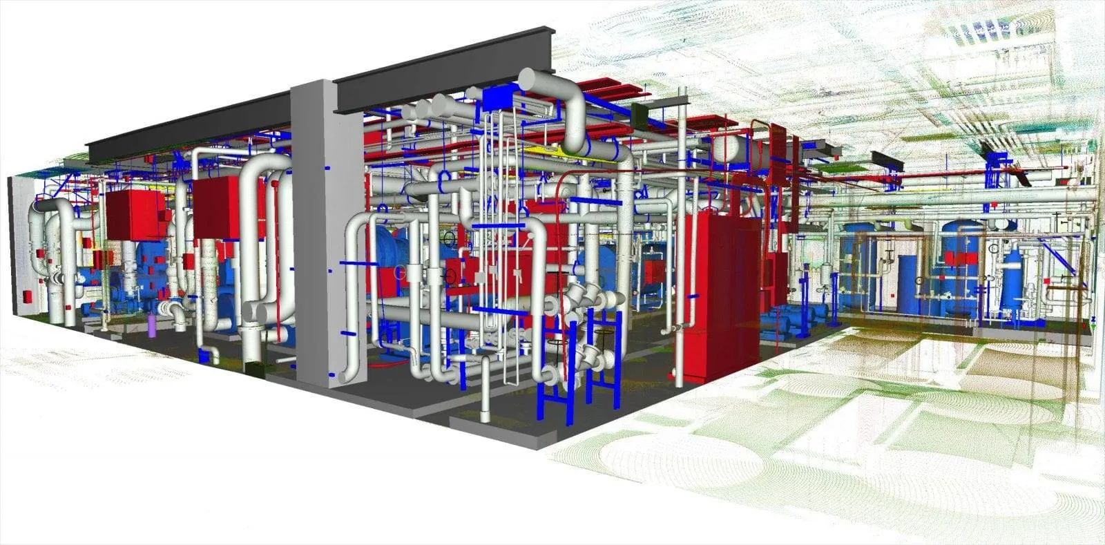 Mechanical Room 3d scan of a mechanical room