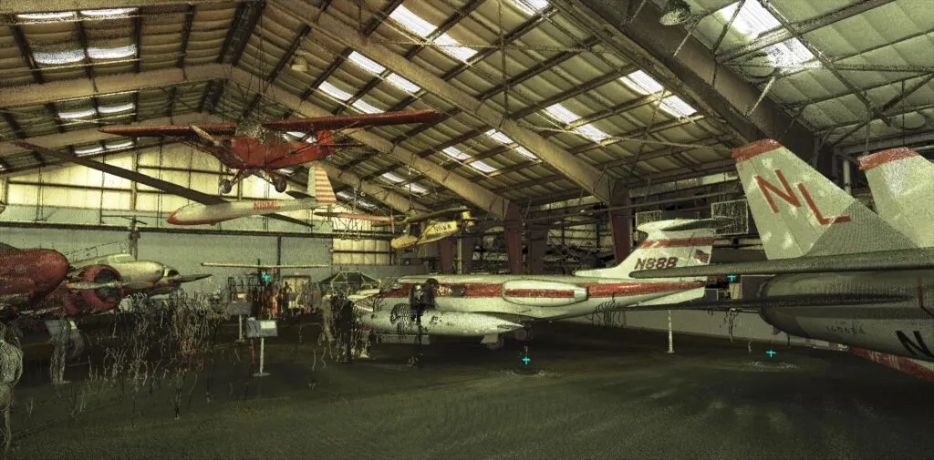 Color Scan of Hangar Area Color Scan of Hangar Area